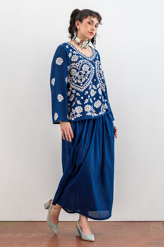 HEART EMBROIDERY SHIRT