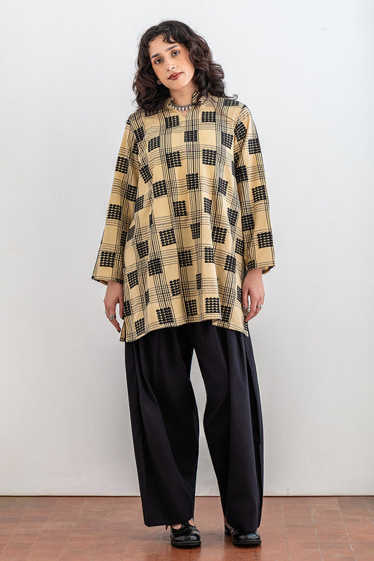 2 PIECE EMBROIDERED YARN DYED COTTON SUIT