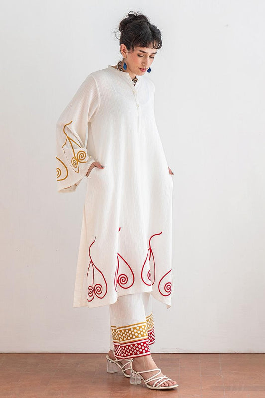 2 PIECE TEXTURED LAWN SUIT
