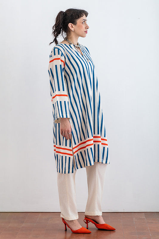 2 PIECE PRINTED TEXTURED LAWN SUIT
