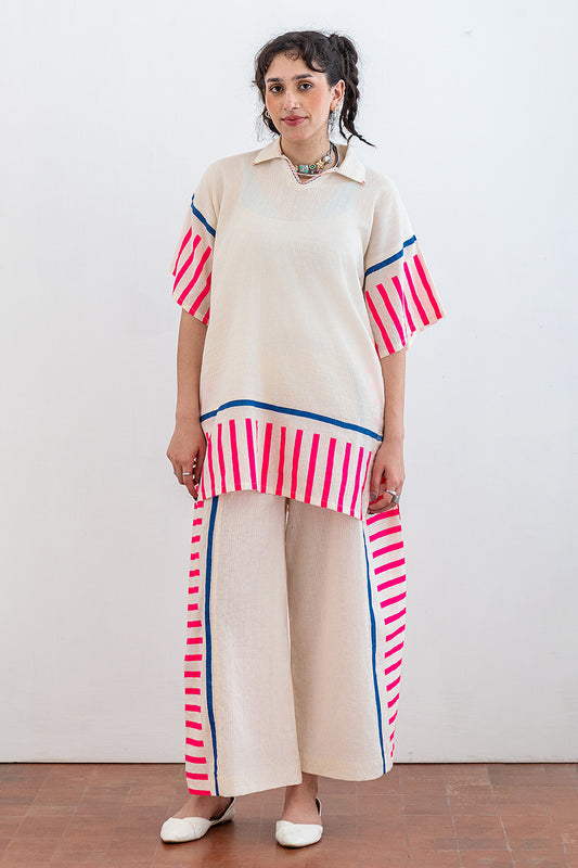 2 PIECE SCREEN PRINTED TEXTURED LAWN SUIT
