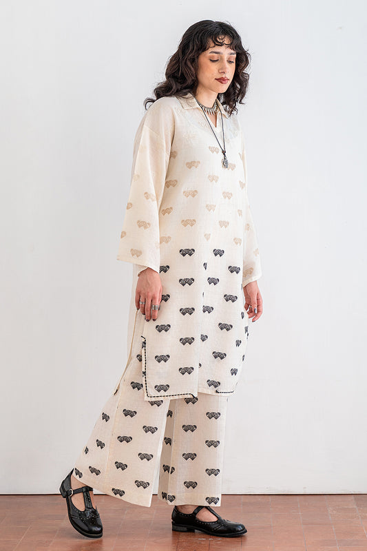 2 PIECE EMBROIDERED SET