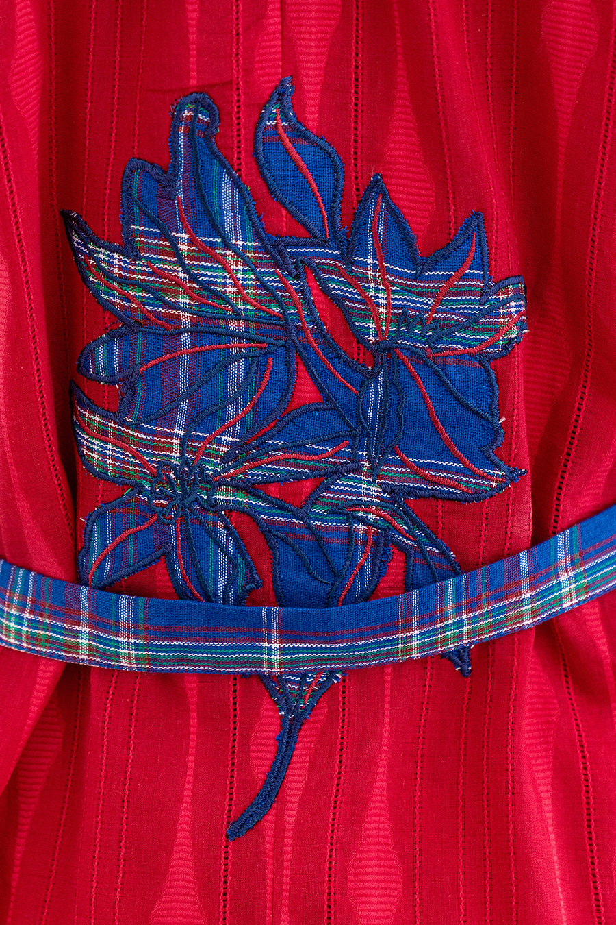 CRIMSON INDIGO BELTED CO-ORD SET