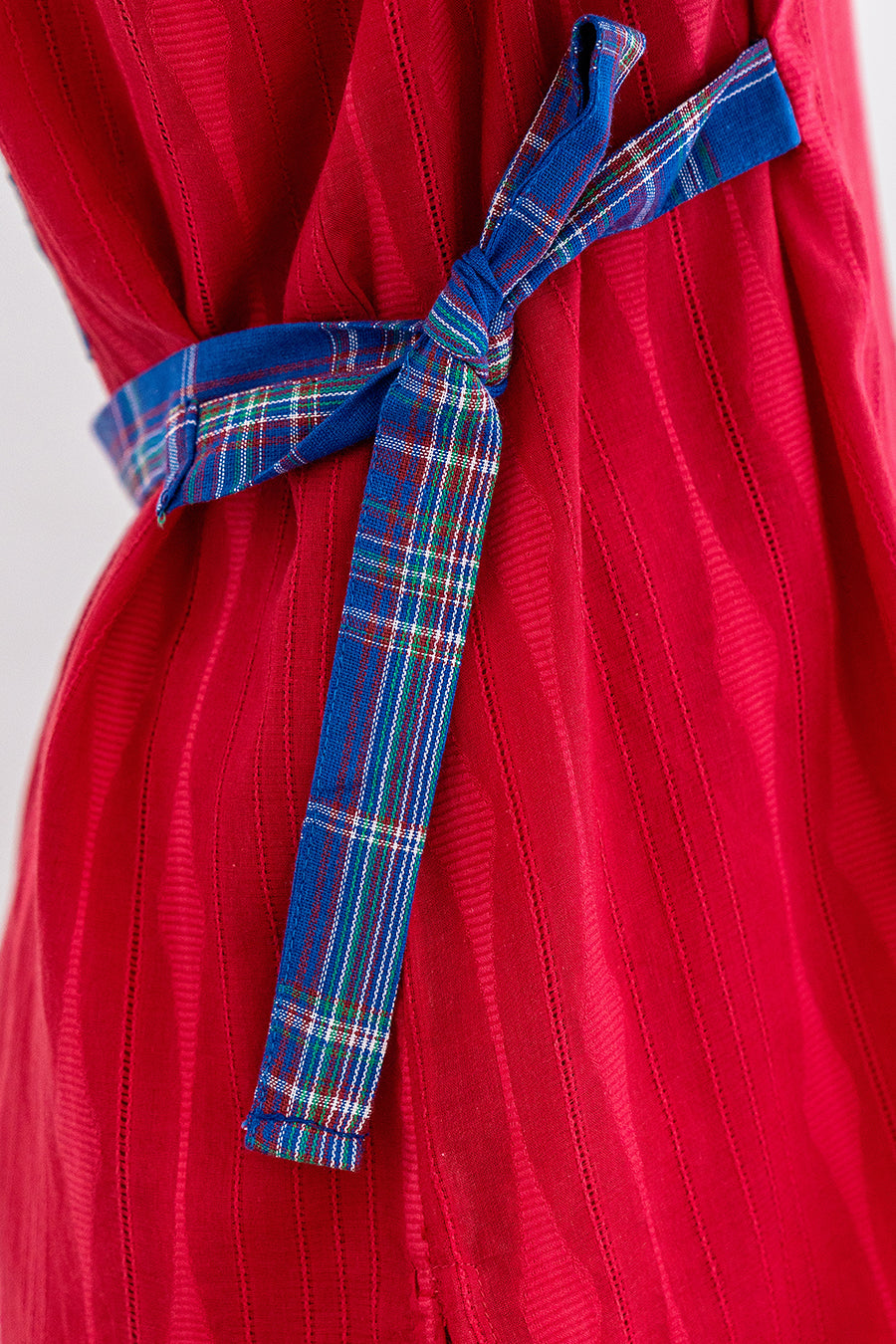 CRIMSON INDIGO BELTED CO-ORD SET