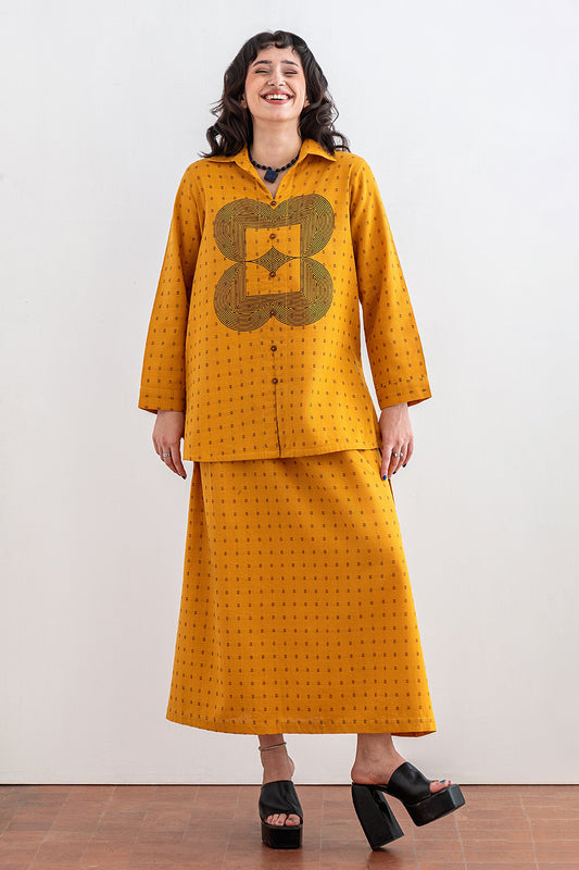 SCREEN PRINT SHIRT & SKIRT