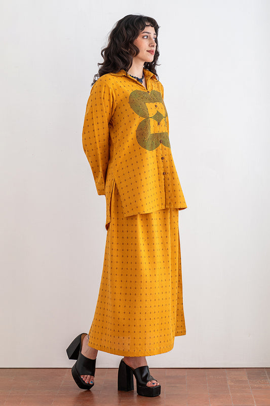 SCREEN PRINT SHIRT & SKIRT
