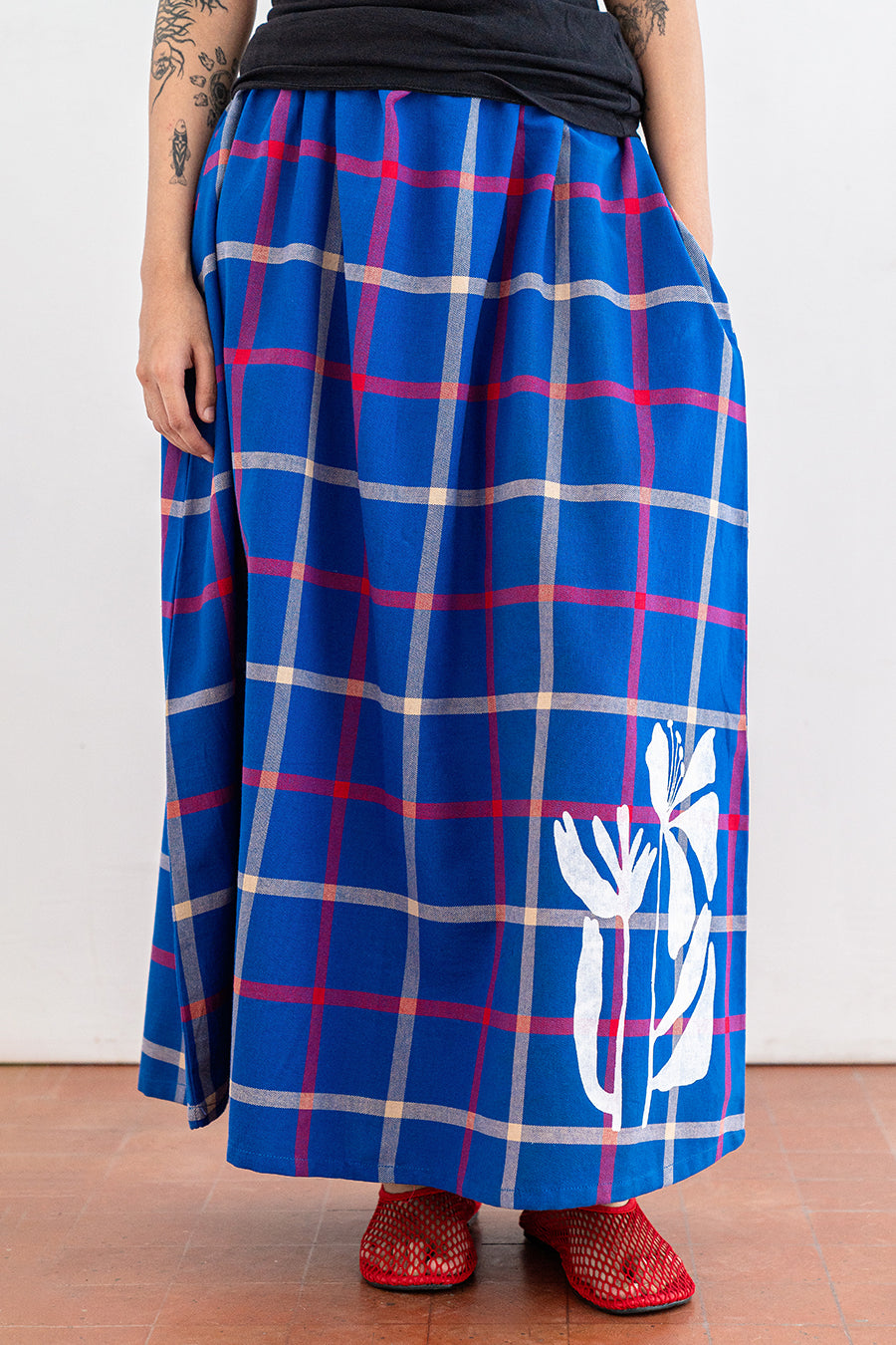 CHECKERED SKIRT
