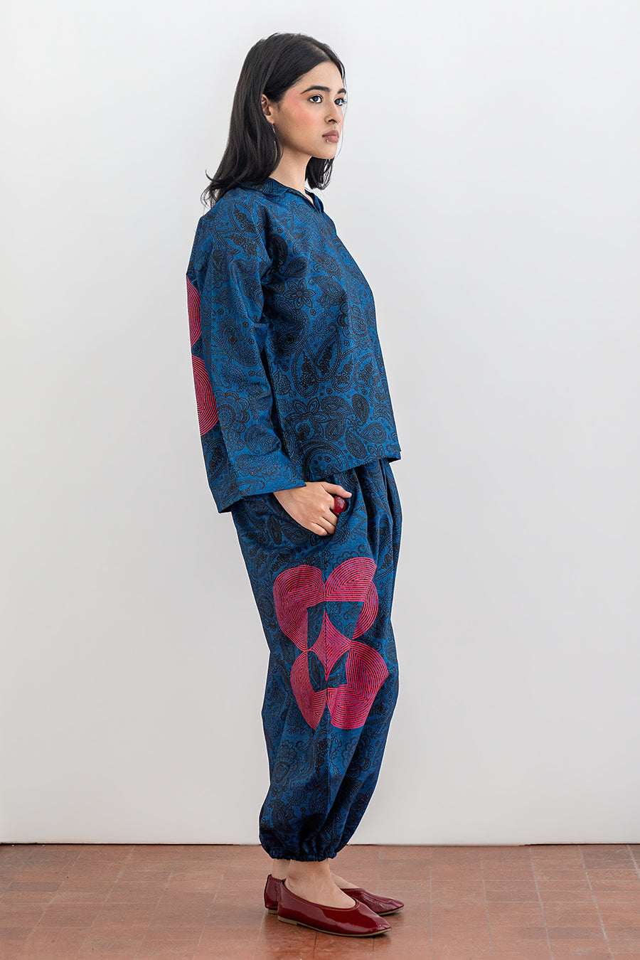 PRINTED BALLOON PANTS