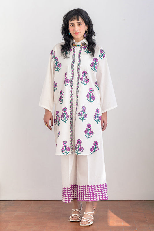 2 PIECE BLOCK PRINTED SUIT