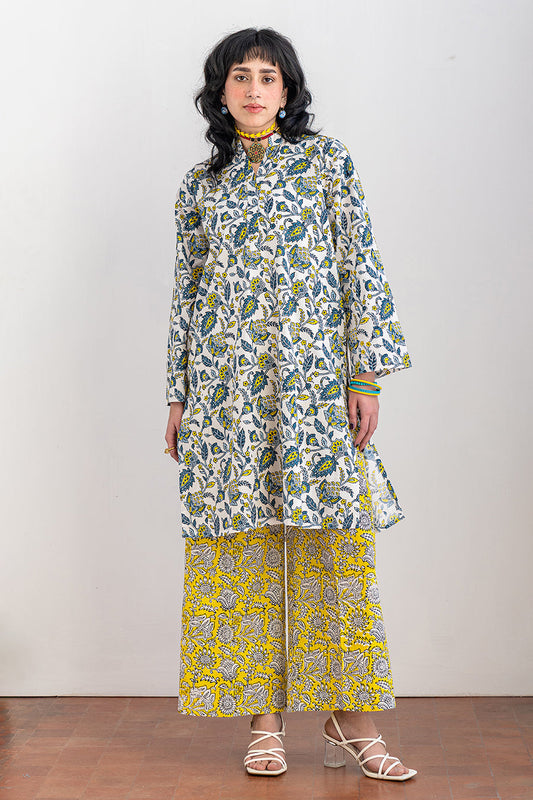 2 PIECE BLOCK PRINTED SUIT
