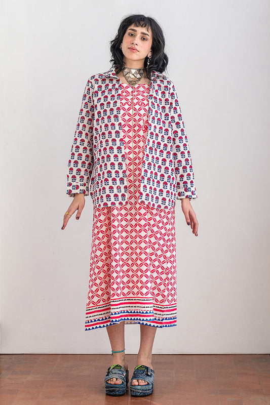 2 PIECE BLOCK PRINTED SUIT