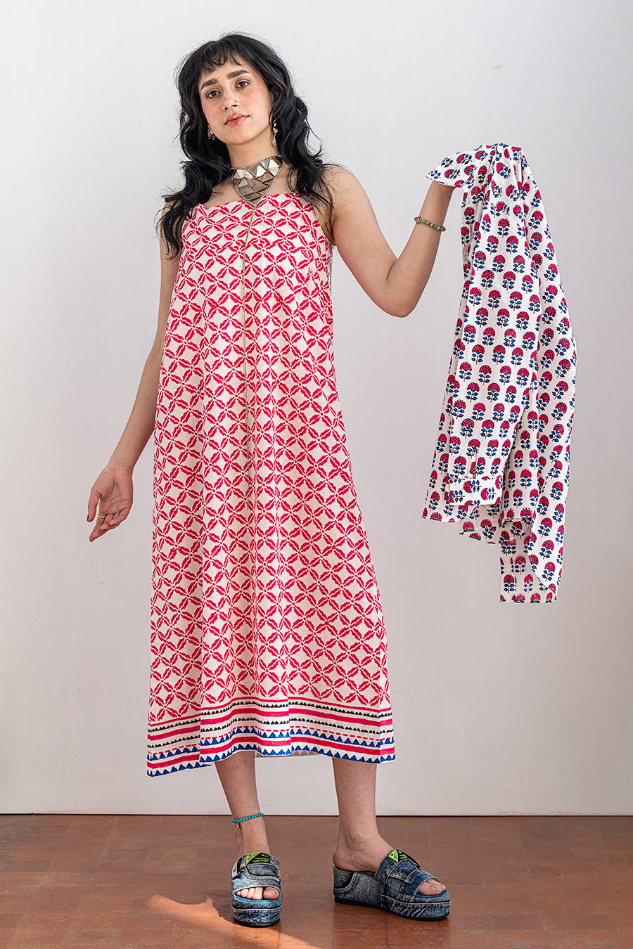 2 PIECE BLOCK PRINTED SUIT