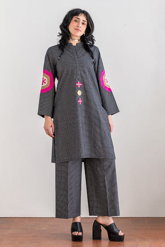 2 PIECE EMBROIDERED SUIT