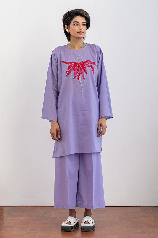 2 PIECE EMBROIDERED SUIT