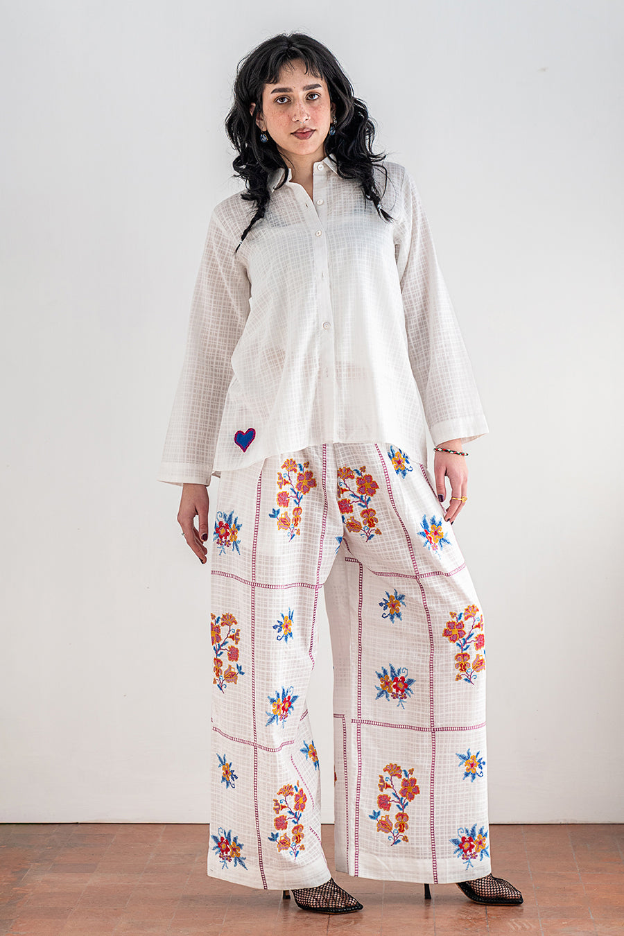 2 PIECE EMBROIDERED SUIT