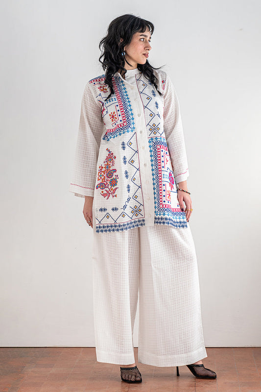 2 PIECE EMBROIDERED SUIT