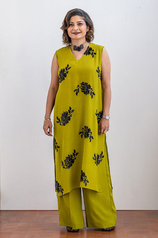 2 PIECE EMBROIDERED SUIT - LUXURY PRET
