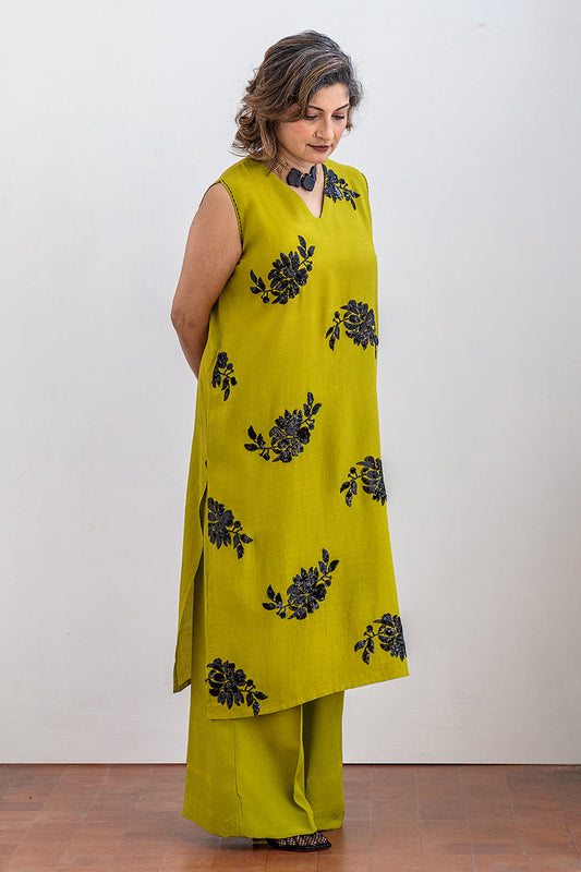 2 PIECE EMBROIDERED SUIT - LUXURY PRET