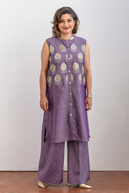 2 PIECE EMBROIDERED SUIT - LUXURY PRET