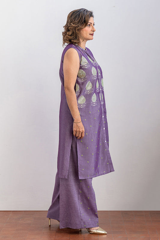 2 PIECE EMBROIDERED SUIT - LUXURY PRET