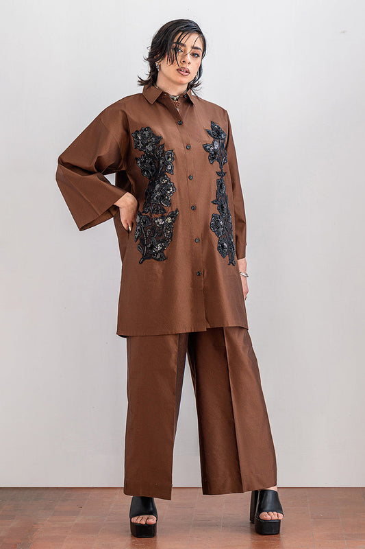 2 PIECE EMBROIDERED SUIT - LUXURY PRET