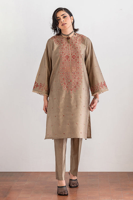 2 PIECE EMBROIDERED SUIT - LUXURY PRET