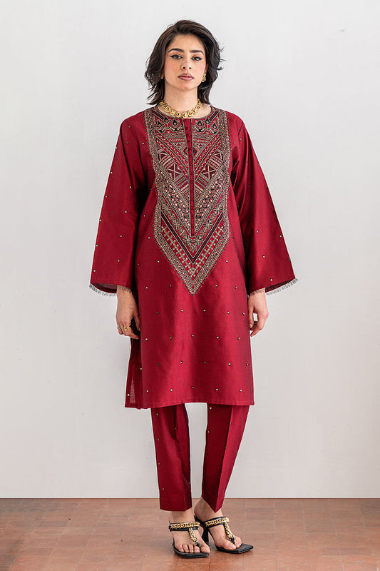 2 PIECE EMBROIDERED SUIT - LUXURY PRET
