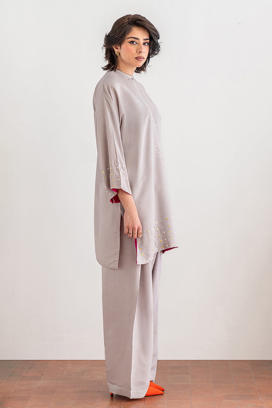 2 PIECE EMBROIDERED SUIT - LUXURY PRET
