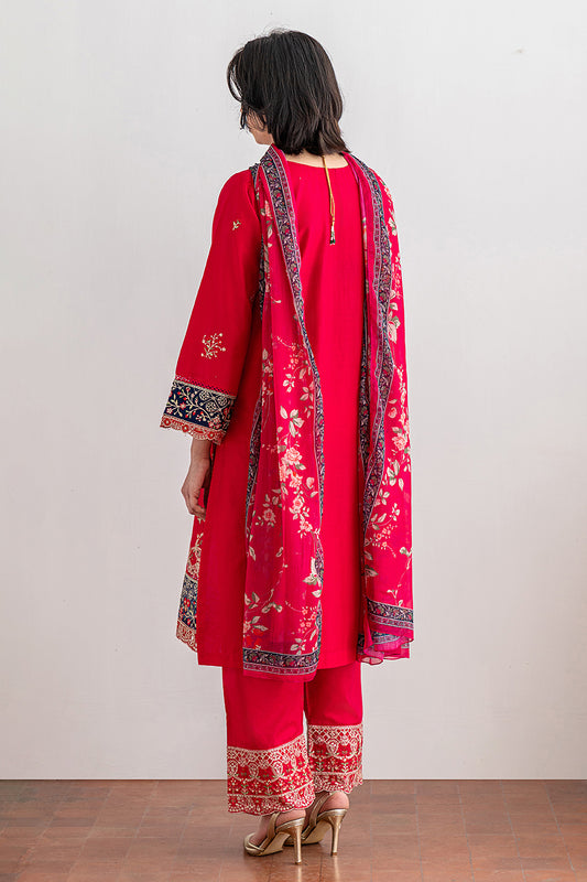 3 PIECE EMBROIDERED SUIT - LUXURY PRET