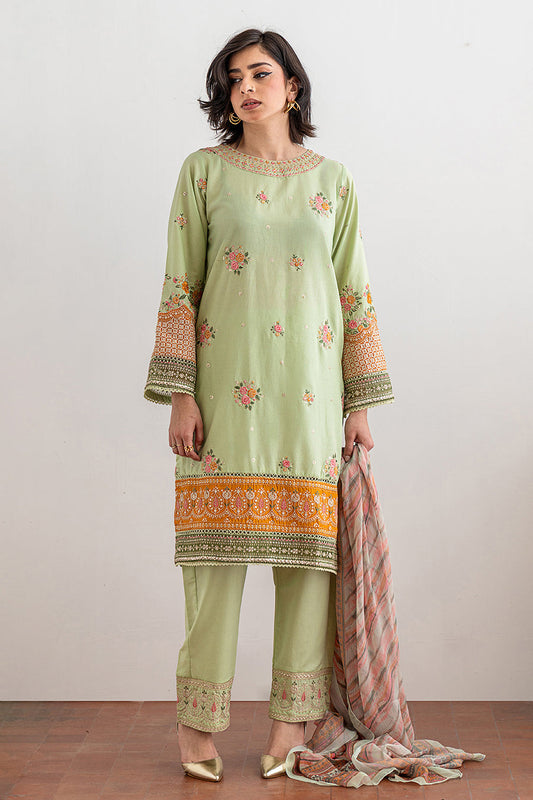 3 PIECE EMBROIDERED SUIT - LUXURY PRET