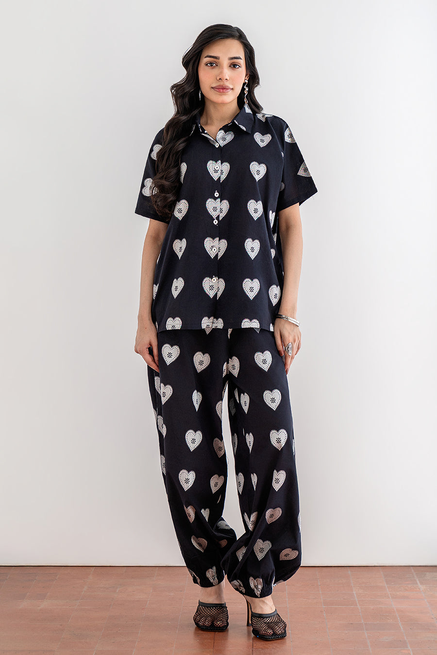 JACQUARD HEART TOP