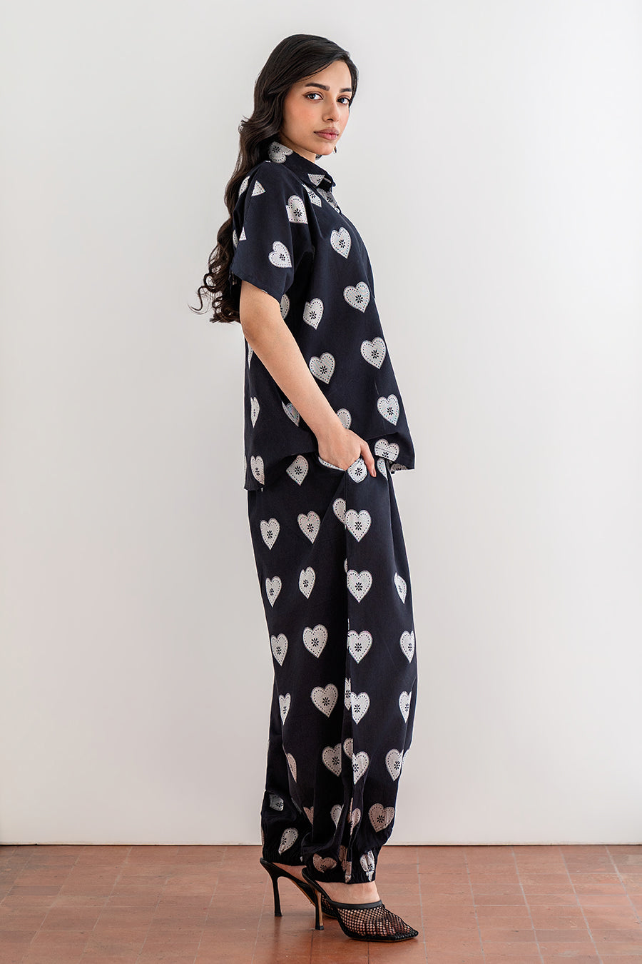 JACQUARD HEART TOP