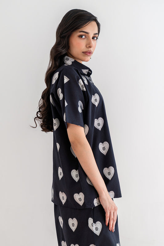 JACQUARD HEART TOP