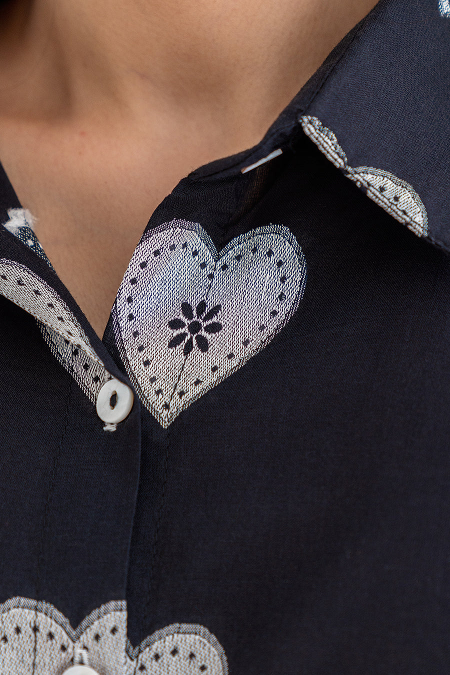 JACQUARD HEART TOP