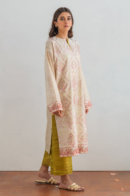 2 PIECE EMBROIDERED SUIT - LUXURY PRET