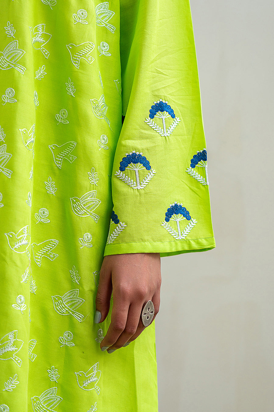 2 PIECE EMBROIDERED SUIT