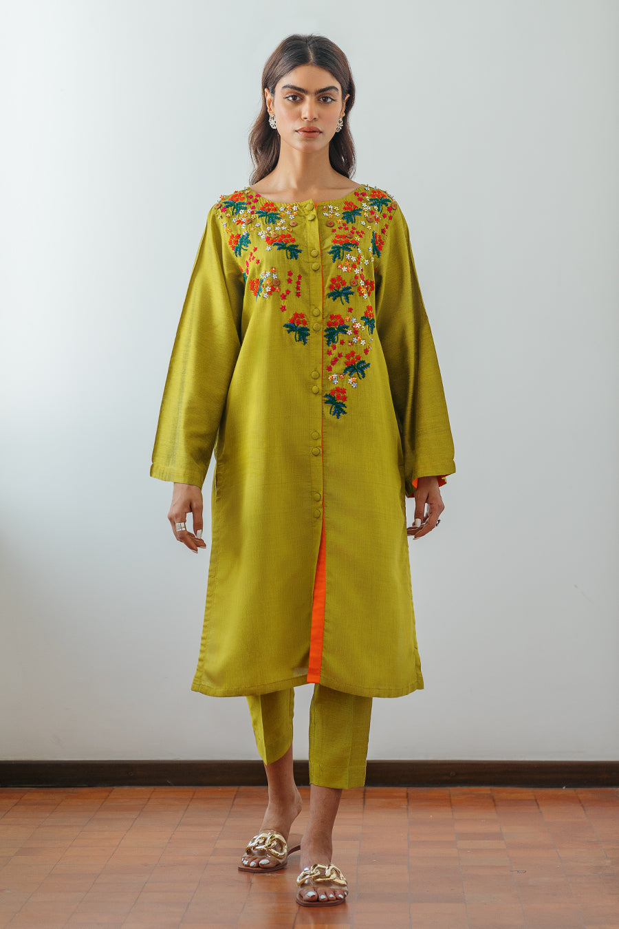 2 PIECE HAND EMBROIDERED SUIT