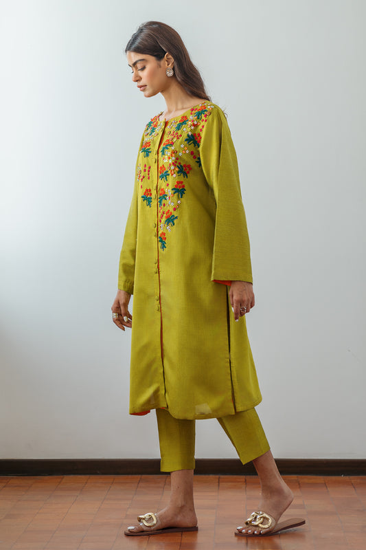 2 PIECE HAND EMBROIDERED SUIT