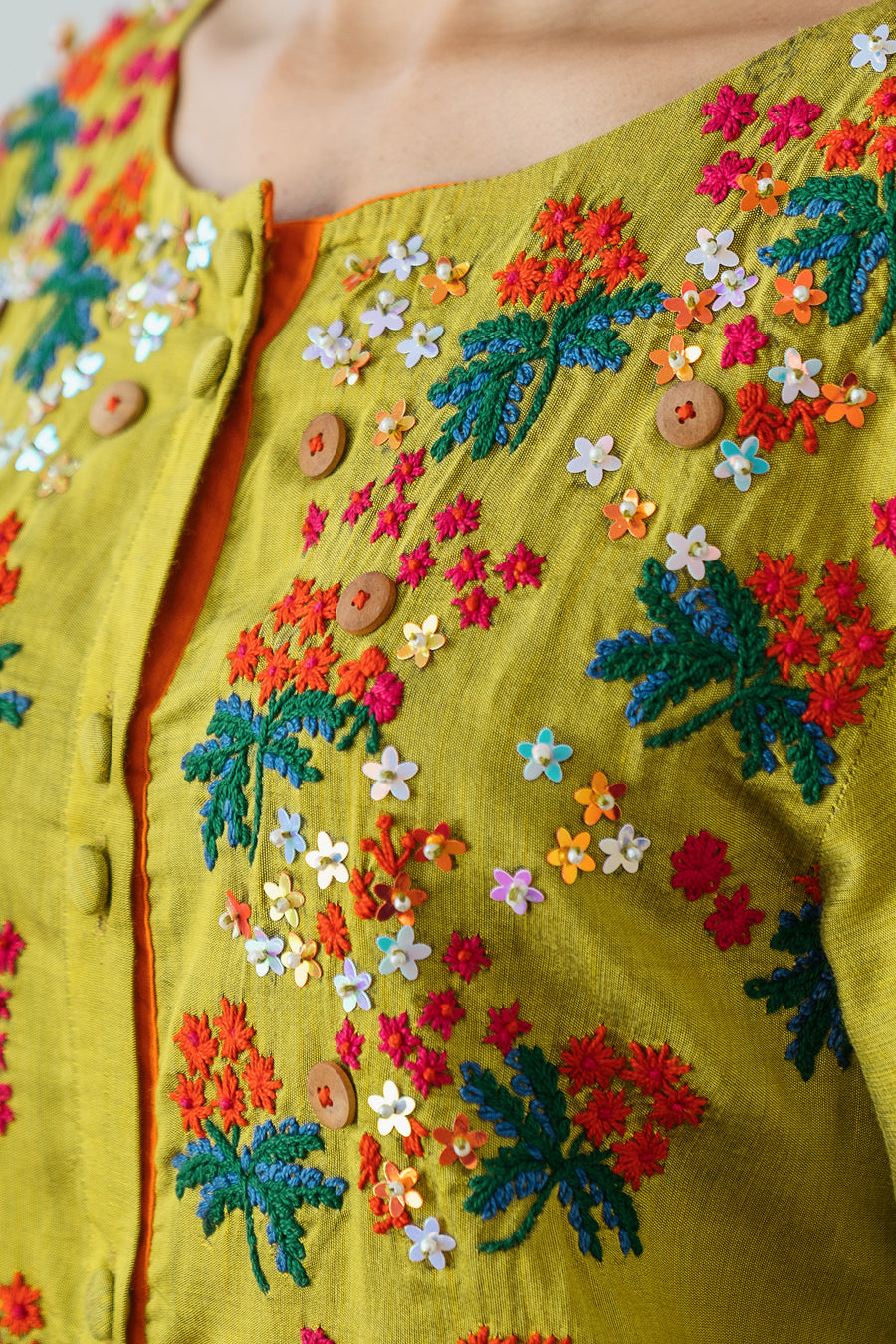 2 PIECE HAND EMBROIDERED SUIT