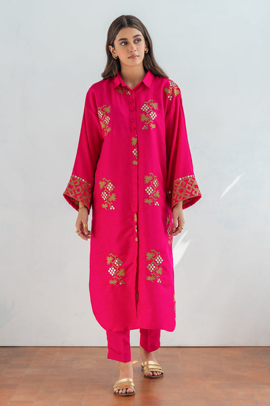 2 PIECE EMBROIDERED SUIT - LUXURY PRET
