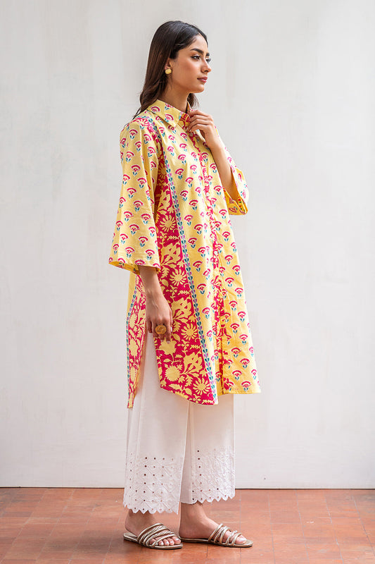 1 PIECE BLOCK PRINTED SHIRT