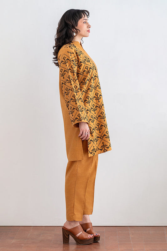 2 PIECE EMBROIDERED SUIT