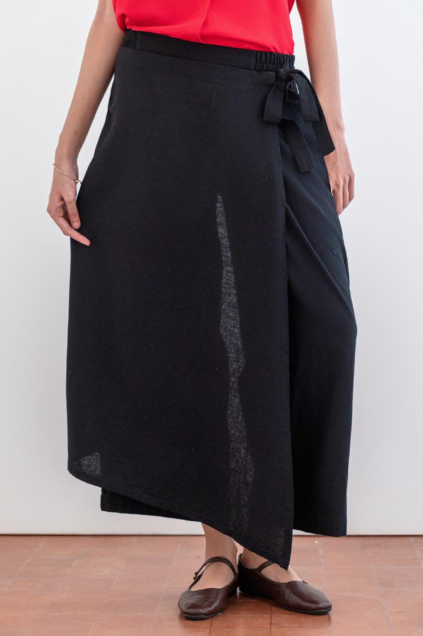 OVERLAP SKIRT PANTS