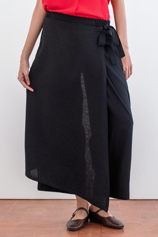 OVERLAP SKIRT PANTS